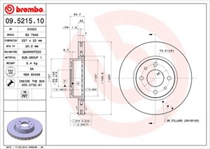 Bromsskiva, Framaxel, ALFA ROMEO 164, FIAT CROMA, LANCIA THEMA, THEMA SW, 46445005, 60801751, 60805172, 60807625, 60812685, 71739639, 82