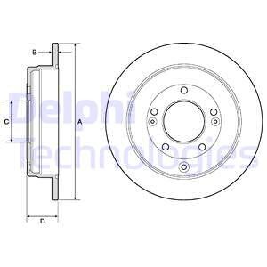 Bromsskiva, Bakaxel, HYUNDAI GRANDEUR, ix35, KIA OPIRUS, 584113L000, 58411-3L000, 584113L010, 58411-3L010, 584113S100