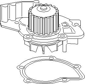 Vattenpump, CITROËN,FIAT,FORD,LANCIA,PEUGEOT,VOLVO, 1 232 499, 1 432 630, 1 562 255, 1 870 053, 1201 E8, 16 094 021 80, 1609402180, 3146