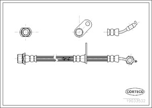 Bromsslang, Framaxel, framaxel höger, Höger, LEXUS RX, TOYOTA CAMRY, 9094702875