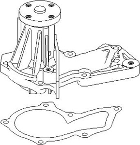 Vattenpump, FORD,MAZDA,VOLVO, 1 376 162, 1 406 479, 1 472 867, 1 688 697, 1 778 516, 31493369, 7S7G8591A2A, 7S7G8591A2B, 7S7G8591A2C, C4
