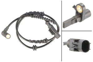 ABS-givare, Sensor, hjulvarvtal, Fram, höger eller vänster, ABARTH,ALFA ROMEO,FIAT,OPEL, 12 38 399, 12 47 506, 13381153, 52012825, 55700