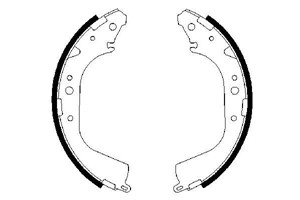 Bromsbackar, sats, Bakaxel, TOYOTA, 04495 26060, 04495 26061, 04495 35151, 04495 35230, 04495 35250