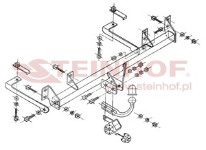 Dragkrok, Standard, FIAT PANDA