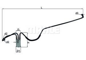 Bränslefilter, CHRYSLER VOYAGER IV, 04809118AB, 04809118AD, 04809118AE, 05140676AA, 4809118AD, 4809118AE, K04809118AB, K04809118AD, K048