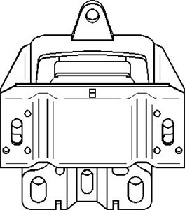Motorkudde, Vänster, SEAT LEON, SKODA OCTAVIA I, OCTAVIA Combi I, VW BORA I, BORA Variant, GOLF IV, GOLF Variant IV, 1J0 199 555AL