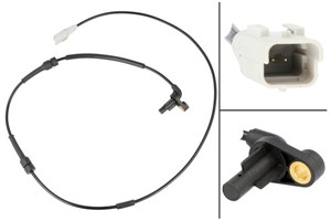ABS-givare, Sensor, hjulvarvtal, Fram, höger eller vänster, CITROËN,PEUGEOT, 4545.C8, 96 469 72580