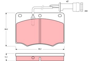 Bromsbeläggsats, Framaxel, FORD GRANADA II, GRANADA Turnier, 5015928, 5018110, 5018905, 6155614, 6155621, 82GB-2K021-MF, 84GB-2K021-CB,