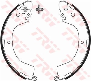 Bromsbackar, sats, Bakaxel, MITSUBISHI L200, L200 / TRITON, L400 Buss, L400 Skåp, MB895475, MN102639, MN102643, MN116512, MN186401, MN18