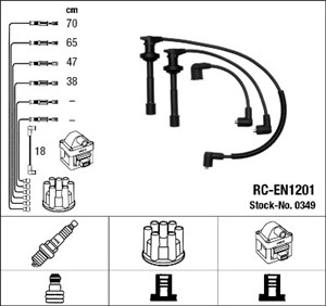 Tändkabelsats, NISSAN PRIMERA, PRIMERA Hatchback, PRIMERA Traveller, SUNNY Hatchback III, SUNNY Liftback III, 22450-89J26