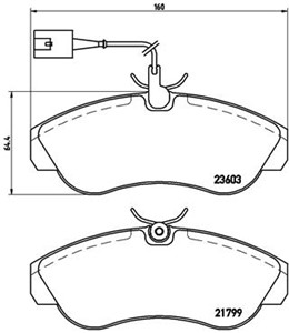 Bromsbeläggsats, CITROËN,FIAT,PEUGEOT, 425225, 425227, 425456, 71753040, 71770980, 77362233, 9948629, E172348