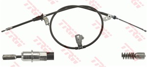 Vajer, parkeringsbroms, Bak, Vänster bak, Vänster, MITSUBISHI COLT VI, SMART FORFOUR, 454 420 01 85, A 454 420 01 85, MR955255