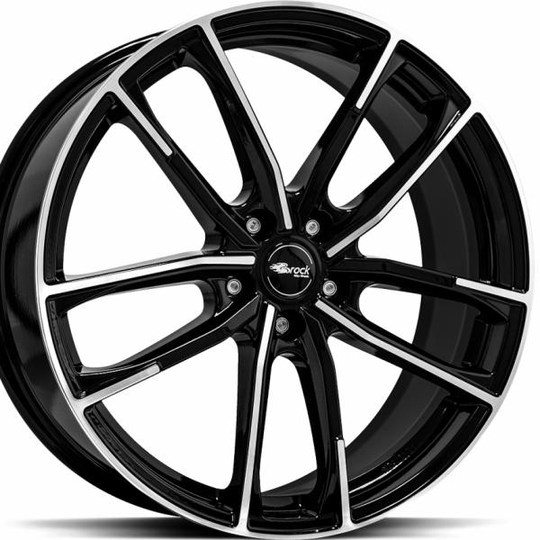 Brock B38 Black Full Polish 8/18 5/114.3 ET49 B72.6