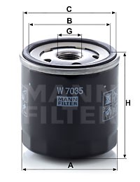 Oljefilter, CHRYSLER,DODGE,JEEP,PLYMOUTH,VW, 04105409, 04105409AB, 04105409AC, 04105409BB, 410 5409, 4105409, 4105409AB, 4105409AC, 4105
