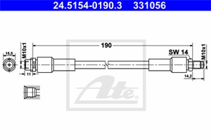 Bromsslang, Bakaxel, På bromsok, AUDI A8 D3, 4E0 611 775 A, 4E0 611 775 G, 4E0 611 775
