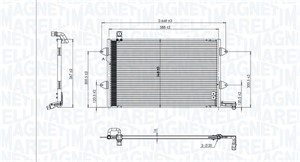 Kondensor, klimatanläggning, RENAULT SUPER 5, VW GOLF III, GOLF IV, GOLF Cabriolet III, GOLF Van III, GOLF Variant III, VENTO, 1H0820413