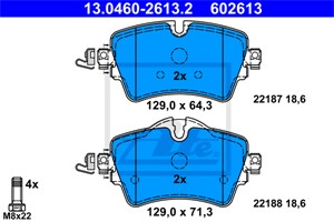 Bromsbeläggsats, Framaxel, BMW,MINI, 34 10 6 863 293, 34 10 6 874 034, 34 11 6 860 017