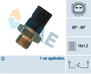 Temperaturswitch, kylarfläkt, MITSUBISHI 3000 GT Coupé, 05134540AA, 108 353 00 42, 5134540AA, A108 353 00 42, MB-660664