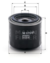 Oljefilter, DAEWOO,DAIHATSU,SUZUKI,TOYOTA, 106505, 11501-00550, 15600-87201, 15601-33020, 15601-87103, 15601-87103-000, 15601-87201, 156