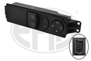 Brytare, fönsterhiss, Vänster fram, MERCEDES-BENZ VITO / MIXTO Skåp [W639], 639 545 09 13, A 639 545 09 13