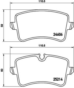 Bromsbeläggsats, AUDI A4 B9, A4 B9 Avant, A7 Sportback, A8 D4, 4G0698451H, 4H0698451A