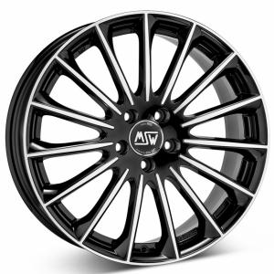 MSW 30 Gloss Black Full Polished 7.5x17 5/108 ET38 B73.1