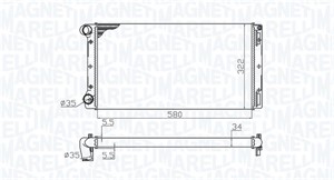 Kylare, motorkylning, FIAT IDEA, PUNTO, PUNTO Skåp/halvkombi, LANCIA MUSA, 46524619, 46778155