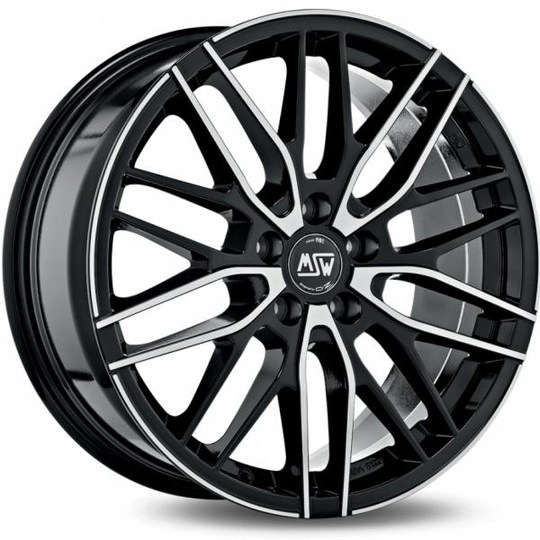 Msw 72 Gloss Black Machined Face 8/18 5/112 ET28 B66.5