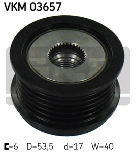 Frihjulskoppling, generator, FORD,VOLVO, 31285816, AV6Q-10A352-BA
