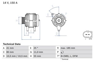 Generator, FIAT,IVECO, 504385134