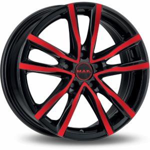 MAK Milano Black And Red 8x18 5/108 ET45 B72
