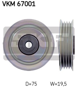 Styrrulle, drivrem, Upptill, DAIHATSU MATERIA, SIRION, TERIOS, TOYOTA AVANZA II, 16630-97402