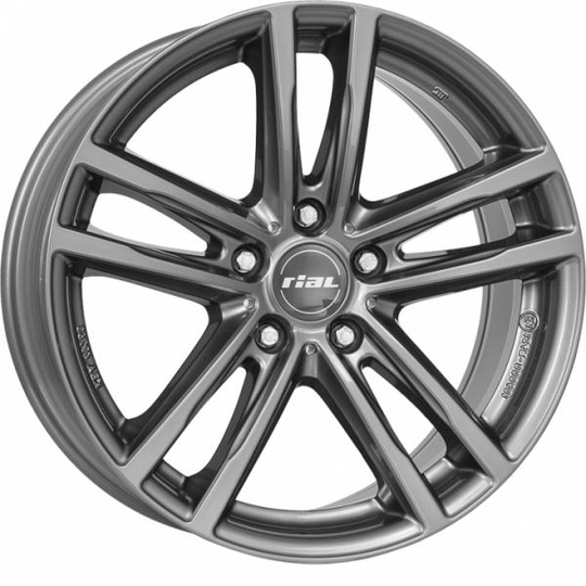 Rial X10 Metal Grey 7/16 5/112 ET52 B66.7