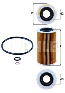 Oljefilter, CHRYSLER,HYUNDAI,KIA, 05069083, 05069083AA, 05069083AD, 05072720, 05072720AA, 2630027000, 2631027000, 2631027001, 2631027002