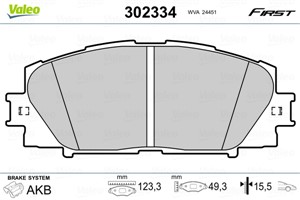 Bromsbeläggsats, Framaxel, LEXUS CT, TOYOTA PRIUS, PRIUS PHV, 04465-0W140, 04465-0W141, 04465-47060, 04465-47070, 04465-47080, 04465-471