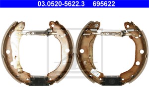 Bromsbackar, sats, Bakaxel, NISSAN KUBISTAR Skåp, RENAULT KANGOO, KANGOO Express, 44060-00QAJ, 77 01 205 520