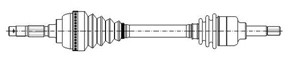 Drivaxel, Framaxel, PEUGEOT 205 I, 205 Cabriolet I, 3274.96, 3274.97