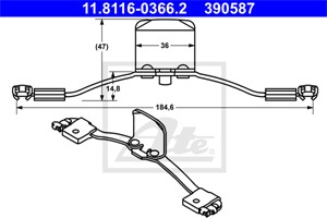 Fjäder, bromsadel, Framaxel, VOLVO S60 I, S80 I, XC70 CROSS COUNTRY I, XC90 I, 30665010