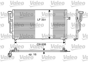 Kondensor, klimatanläggning, VOLVO S40 I, V40 Kombi, 30871579, 308715796, CAB311B085