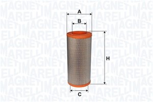 Luftfilter, IVECO DAILY Buss II, DAILY Flak/chassi II, DAILY Skåp II, DAILY Tipp II, 1908233, 1908868, 500055021