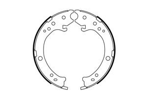 Bromsbackar, sats, Bakaxel, HONDA CR-V II, CR-V III, 43053-S9A-E52, 43053-SWW-000