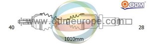 Drivaxel, framaxel höger, VOLVO XC70 II, 36000715, 36001191, 36011304