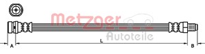 Bromsslang, Bakaxel höger, Bakaxel vänster, Bakaxel, båda sidor, MAZDA 5, VOLVO S40 II, V50, 30683332, C23643980A