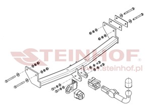 Dragkrok, Avtagbar, JEEP COMPASS, PATRIOT