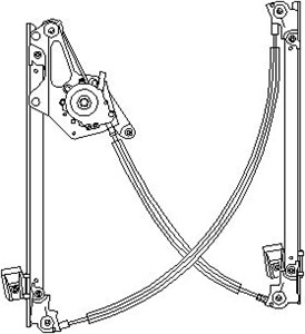 Fönsterhiss, Höger fram, FORD GALAXY I, SEAT ALHAMBRA, VW SHARAN, 1 022 000, 1 133 173, 7M0 837 462, 95VW-A23200B, 95VWA23200BF, 95VWA23