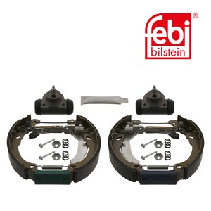 Bromsbackar, sats, Bakaxel, FIAT 500, 500 C, PANDA, PANDA Skåp/halvkombi, FORD KA, 1 581 895 S1, 1 581 895, 77362615, 77365085 S1, 77365