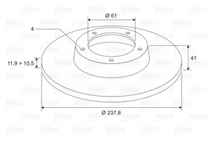 Bromsskiva, Framaxel, DACIA,RENAULT, 6001547684, 6001549211, 7700704705, 7701204282