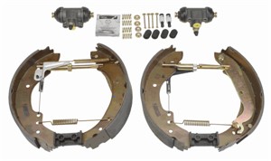 Bromsbackar, sats, Bakaxel, OPEL,RENAULT,VAUXHALL, 77 01 204 663, 77 01 205 725, 77 01 205 916