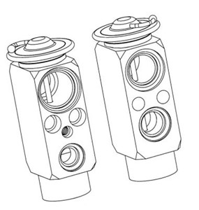 Expansionsventil, klimatanläggning, ALFA ROMEO 145, 146, FIAT MAREA, MULTIPLA, MULTIPLA VAN, 4E0 615 301 E, 4E0 615 301 K, 60779485, 608