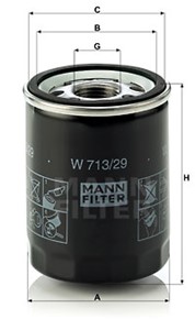 Oljefilter, JAGUAR,LAND ROVER, 02 AJ 82297, 02 C2N 3587, 02C2C41611, 2W 93-6714-AA, 4508334, 4H23-6714-BA, 4H23-6714-CA, 4H23-6714-FA, 4